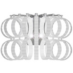 Ecos Wall Sconce - Chrome / White