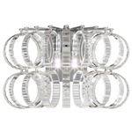 Ecos Wall Sconce - Chrome / Clear