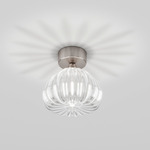 Diamante Wall / Ceiling Spot Light - Nickel / Crystal