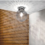 Bolle Ceiling Light - Nickel / Crystal