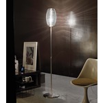 Damasco Adjustable Height Floor Lamp - Nickel / Crystal