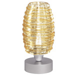 Damasco Table Lamp - Nickel / Amber