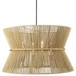 Coventry Pendant - Matte Black / Natural