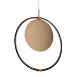 Enso Pendant - Black / Champagne