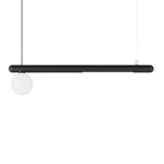 Gocce Linear Pendant - Matte Midnight Grey / White