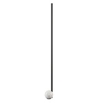 Regolo Floor Lamp - Matte Black / White Marble