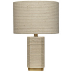 Haisley Table Lamp - Brass / Raffia