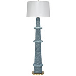 Rowan Floor Lamp - Blue / White