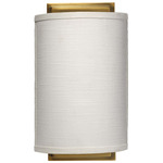 Riley Wall Sconce - Antique Brass / White