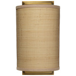 Riley Wall Sconce - Antique Brass / Raffia