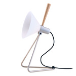 Spot Table Lamp - Silver / White