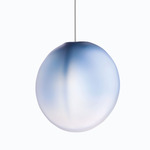 Ova Pendant - White Canopy / Steel Blue