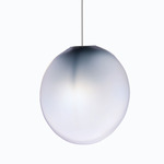 Ova Pendant - White Canopy / Heron Blue