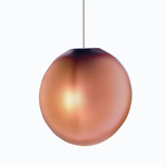 Ova Pendant - White Canopy / Bordeaux Red