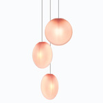 Ova Multi-Light Pendant - White Canopy / Blush Pink