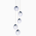 Ova Multi-Light Pendant - White Canopy / Heron Blue