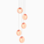 Ova Multi-Light Pendant - White Canopy / Blush Pink