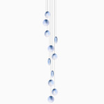Ova Multi-Light Pendant - White Canopy / Steel Blue