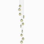 Ova Multi-Light Pendant - White Canopy / Sprout Green