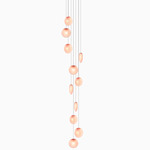 Ova Multi-Light Pendant - White Canopy / Blush Pink