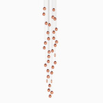 Ova Multi-Light Pendant - White Canopy / Bordeaux Red