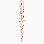 Ova Multi-Light Pendant - White Canopy / Bordeaux Red