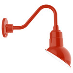Emblem Outdoor Small Gooseneck Wall Light - Vermillion
