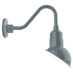 Emblem Outdoor Small Gooseneck Wall Light - Slate Gray