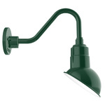 Emblem Outdoor Small Gooseneck Wall Light - Forest Green
