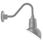 Emblem Outdoor Small Gooseneck Wall Light - Galvanized