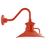 Homestead Outdoor Short Gooseneck Wall Light - Vermillion