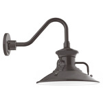 Homestead Outdoor Short Gooseneck Wall Light - Architectural Bronze