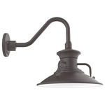Homestead Outdoor Short Gooseneck Wall Light - Bronze Matte