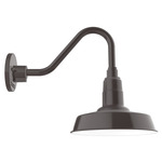 Warehouse Short Gooseneck Outdoor Wall Light - Architectural Bronze