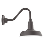 Warehouse Short Gooseneck Outdoor Wall Light - Bronze Matte