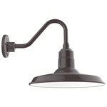 Warehouse Short Gooseneck Outdoor Wall Light - Architectural Bronze