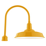 Warehouse Outdoor Post Light - Bright Yellow