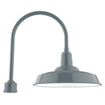 Warehouse Outdoor Post Light - Slate Gray