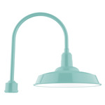 Warehouse Outdoor Post Light - Sea Green