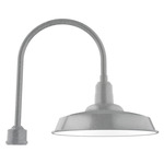 Warehouse Outdoor Post Light - Galvanized