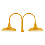 Warehouse Outdoor Post Light - Bright Yellow