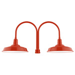 Warehouse Outdoor Post Light - Vermillion