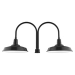 Warehouse Outdoor Post Light - Black