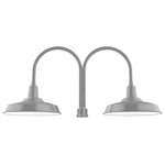 Warehouse Outdoor Post Light - Galvanized