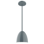 J-Series Jill Stem Hung Pendant - Slate Gray