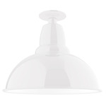 Cafe Outdoor Ceiling Light - White
