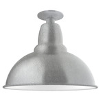 Cafe Outdoor Ceiling Light - Galvanized