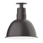 Deep Bowl Outdoor Ceiling Light - Bronze Matte