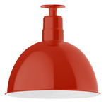 Deep Bowl Outdoor Ceiling Light - Vermillion