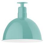 Deep Bowl Outdoor Ceiling Light - Sea Green